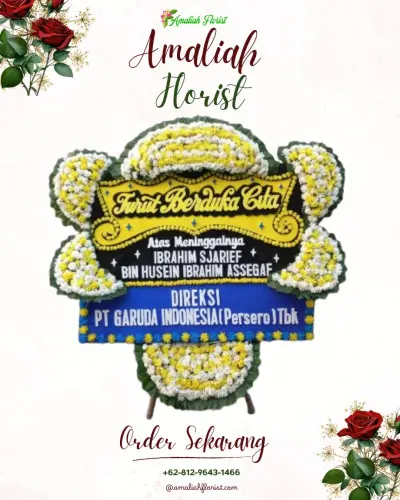 Papan Bunga Duka di Budiman
