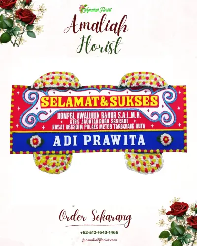 Karangan Bunga Ucapan Selamat di Budiman