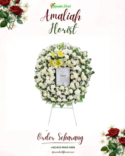 Krans Bunga Duka Cita di Budiman
